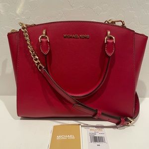 MK Ellis Red Satchel